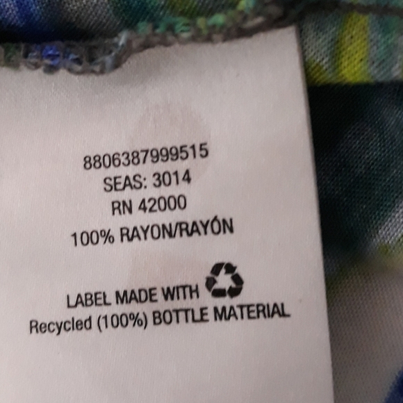 Attention Dress Maxi Sleeveless Multicolor Purple Green Blue Cutout Deta… - Picture 10 of 11